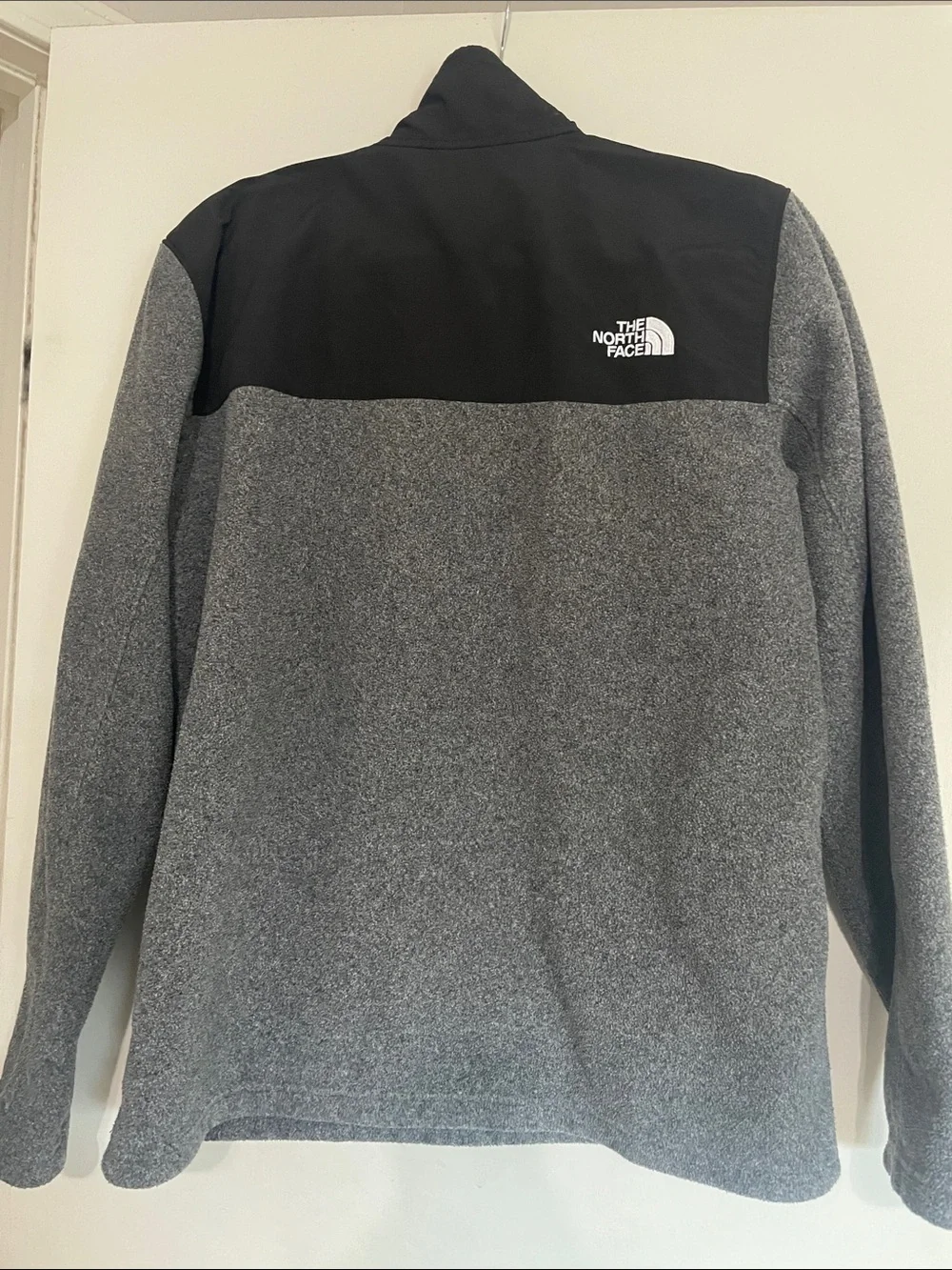 The North Face Black and Gray Fleece Pullover Jacket